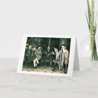 Cartão De Festividades Vintage Fisherman in a Wisconsin Bar