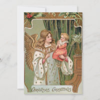 Vintage Gilded Angel e Child