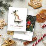 Cartão De Festividades Vintage Greenery Family Foto de Natal<br><div class="desc">Este Natal será um pouco mais brilhante com estas modernas e vintagas cartas de época de Natal verde,  da nossa coleção de Natais vintages modernos acima.</div>