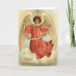 Cartão De Festividades Vintage Guardian Angel