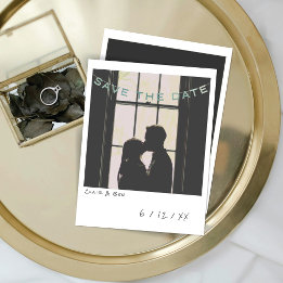 Cartão De Festividades Vintage Instant Photo Save The Date Card