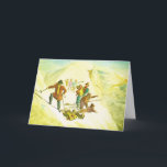 Cartão De Festividades Vintage mountain climbers<br><div class="desc">Vintage mountain climbers</div>