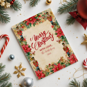 Cartão De Festividades Vintage Nutcracker Natal