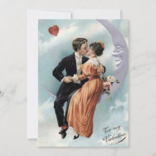 Cartão De Festividades Vintage Para Meus Amantes do Dia dos Namorados na