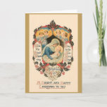 Cartão De Festividades Vintage Religious Christmas Greeting Card<br><div class="desc">Victorian / Vintage Christmas greeting card.  Beautiful image of Mary and Baby Jesus with Angels!  Hark the herald Angels sing,  Glory to the Newborn King! Christmas Joy!  A Bright and Happy Christmas to You!</div>