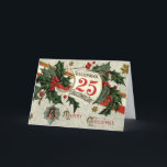 Cartão De Festividades Vintage Retro Christmas Art<br><div class="desc">Este cartão vitoriano vitoriano vintage faz o Cartões de natal perfeito para amigos,  família e colegas de trabalho.</div>