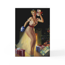 Vintage Retro Christmas Eve Pinup
