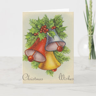 Cartão De Festividades Vintage Retro Christmas Greeting Card