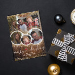 Cartão De Festividades Vintage Rustic Photo Collage Fazenda de Natal<br><div class="desc">Deseje um feliz Natal para sua família e amigos com este vintage script de fazenda,  neve,  sobrepor o cartão de Natal com o toque rústico,  você pode adicionar sua foto e texto,  e mudar a cor do coração e do texto</div>