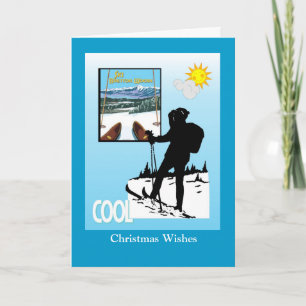 Cartão De Festividades Vintage Ski Poster, Ski Bretton Woods