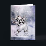 Cartão De Festividades Vintage Snowman<br><div class="desc">Personalize sua própria mensagem de Feriado no belo cartão de feriado vintage de boneco de neve!</div>