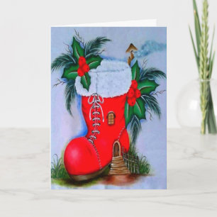 Cartão De Festividades Vintage Snowman