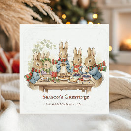 Cartão De Festividades Vintage Storybook Peter Rabbit