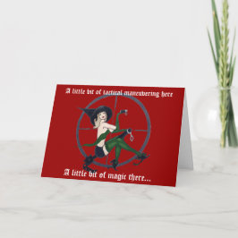 Cartão De Festividades Vintage Tactical Christmas card