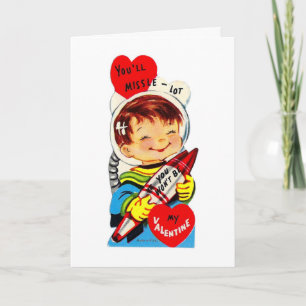 Cartão De Festividades Vintage Valentine Boy