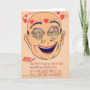 Cartão De Festividades Vintage Vinegar Valentine - Wolf,