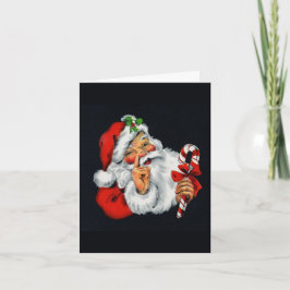 Cartão De Festividades Vintage - Vintage Old World Papai Noel