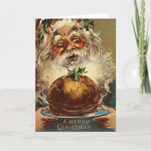Cartão De Festividades Vintage Vintage Victorian Feliz Natal