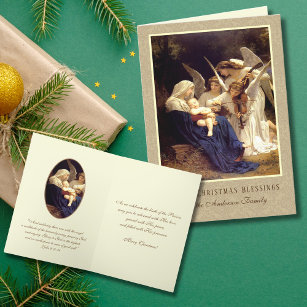 Cartão De Festividades Vintage Virgem Religiosa de Natal Mary Baby Jesus