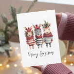 Cartão De Festividades Vintage Watercolor Animais de Natal<br><div class="desc">Transforme suas designs de férias em uma confortável terra maravilhosa de inverno com esses animais de Natal de coloração aquática antigos! Estas ilustrações de PNG de alta resolução vêm com fundo transparente, fazer-as com a adição perfeita aos seus projetos festivosPrepare-se para infundir o espírito de férias nos seus produtos, especialmente...</div>