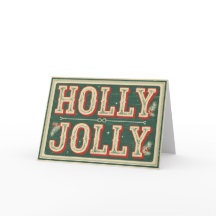 Vintage Western Holly Jolly Christmas