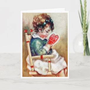 CARTÃO DE FESTIVIDADES VINTAGEM DO PRIMEIRO NAMORADOS DO BEBÊ
