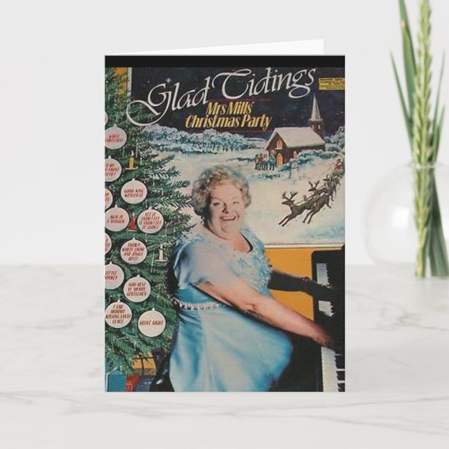 Cartão De Festividades Vinyl Record Cover Christmas card (Frente)