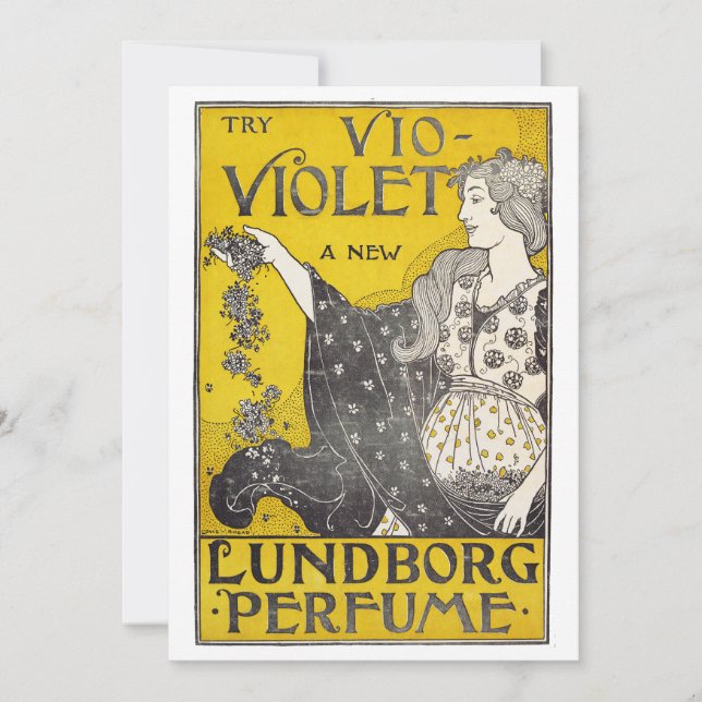 Cartão De Festividades Vio-Violet Perfume Belas Artes (Frente)