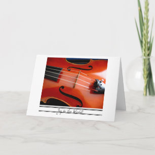 Cartão De Festividades Viola Christmas Card