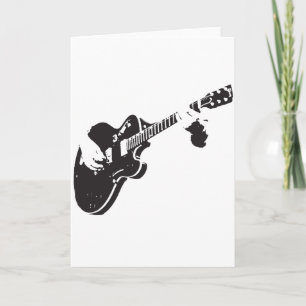 Cartão De Festividades Violão elétrico