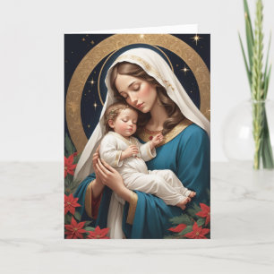 Cartão De Festividades Virgem Maria Santíssima Católica Tradicional