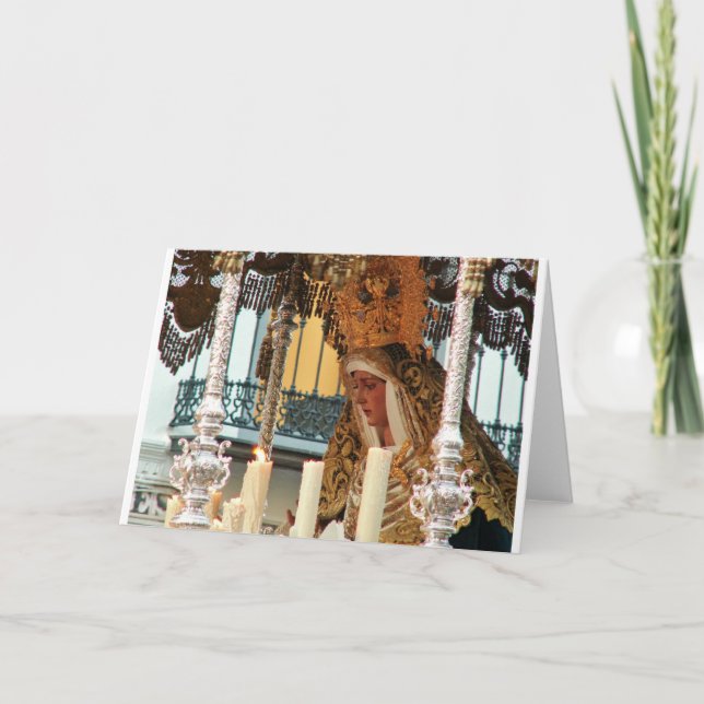 Cartão De Festividades Virgin Mary (Frente)