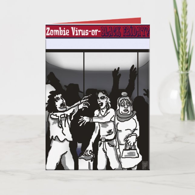 Cartão De Festividades vírus zombie? (Frente)