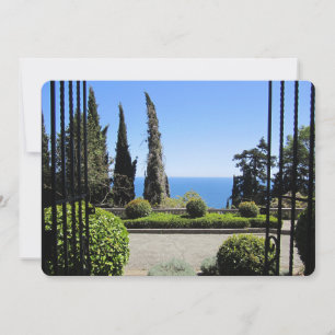 Cartão De Festividades visão da janela