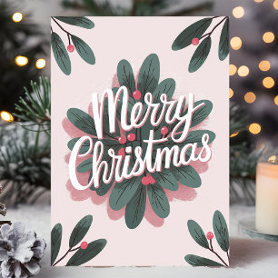 Cartão De Festividades Visgo de Natal Feliz