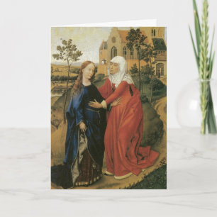 Cartão De Festividades Visitation of Mary - Rogier Van Der Weyden