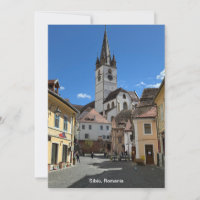Vista Atrativa de Sibiu, Romênia em um