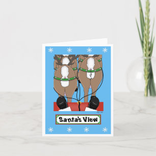 Cartão De Festividades Visualização de papais noeis