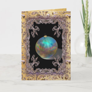 Cartão De Festividades Vitoriano dos Trimestres de Natal