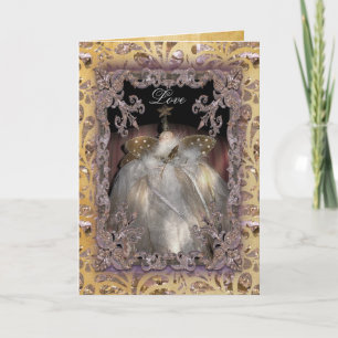 Cartão De Festividades Vitoriano Superior da Árvore