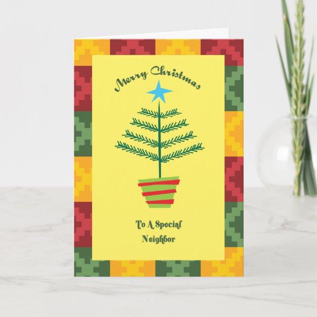 Cartão De Festividades Vizinho Primsy Natal (Frente)