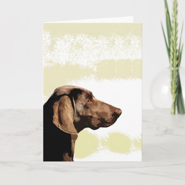 Cartão De Festividades Vizsla (Frente)