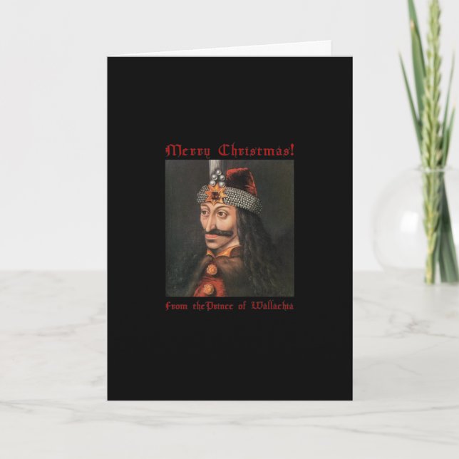 Cartão De Festividades Vlad the Impaler Christmas Card (Frente)