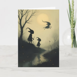 Cartão De Festividades Voador Goblin Halloween