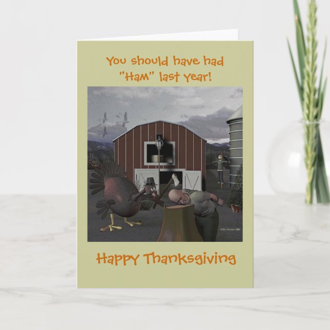 Cartão De Festividades Você deveria ter tido "Ham" por último... (Frente)