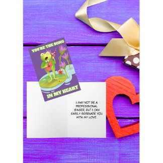 Cartão De Festividades Você é a canção do meu coração