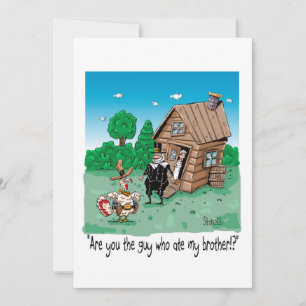 CARTÃO DE FESTIVIDADES VOCÊ É A CARA QUE COMEU MEU IRMÃO?