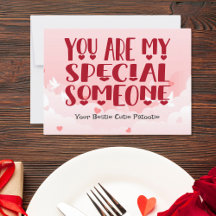 Você é alguém muito especial para mim, personalize
