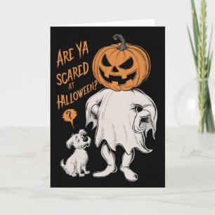 Cartão De Festividades Você é Assustado no Halloween Engraçado