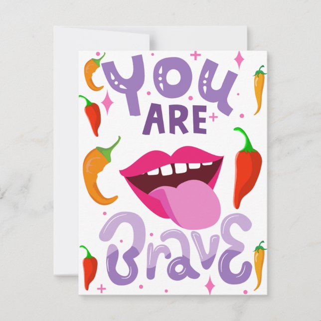 CARTÃO DE FESTIVIDADES VOCÊ É BRAVE (Frente)